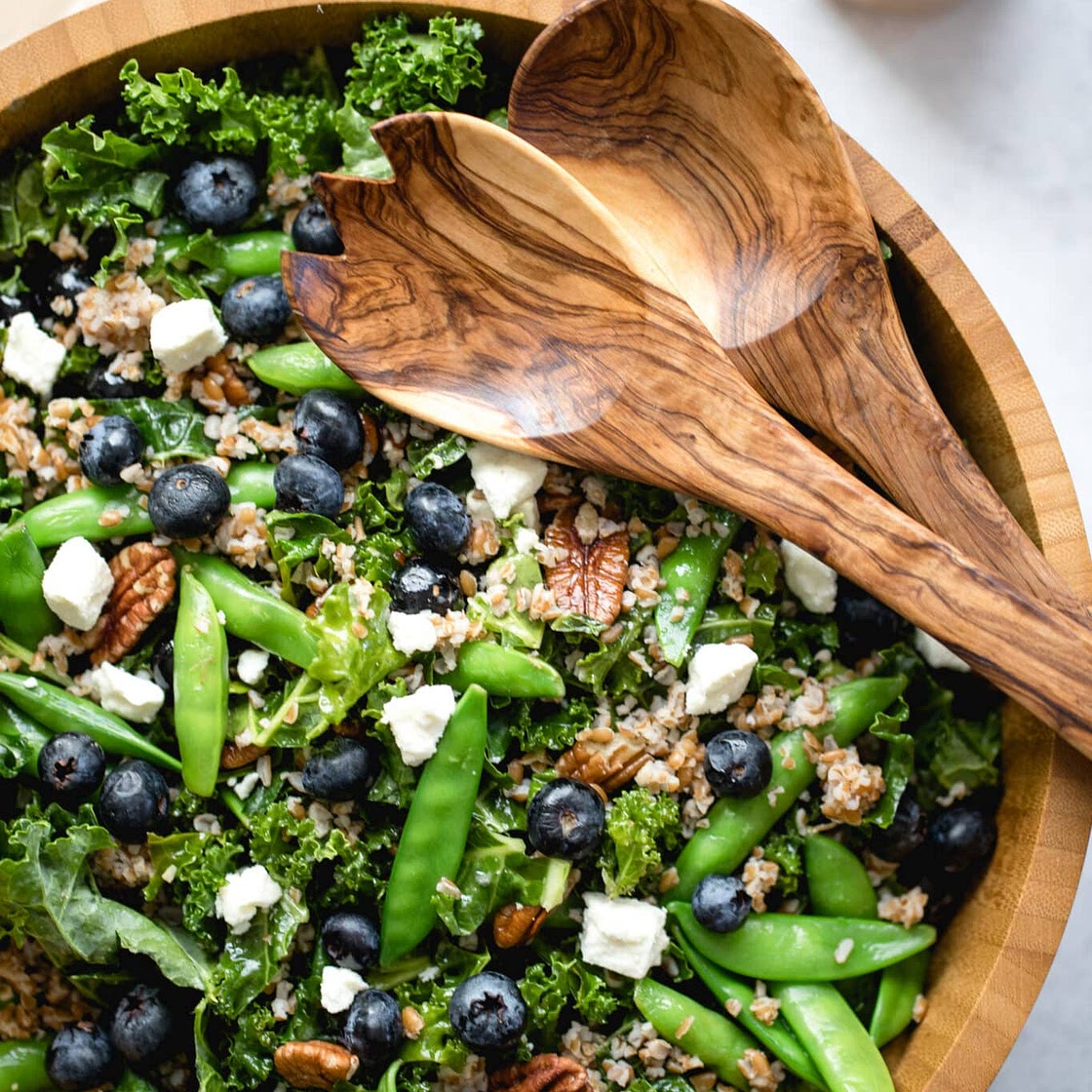 Kale Blueberry Salad