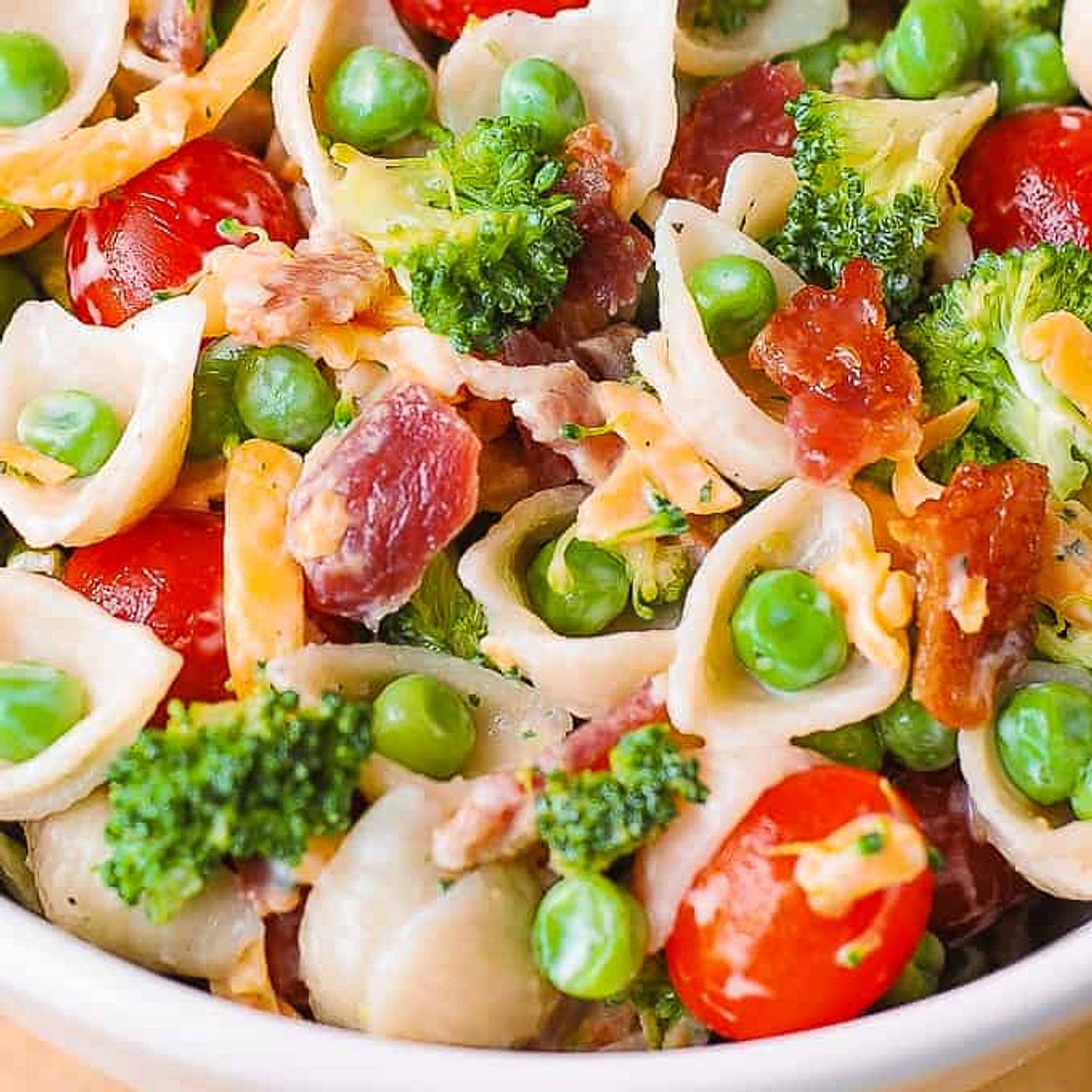 Broccoli Bacon Ranch Pasta Salad