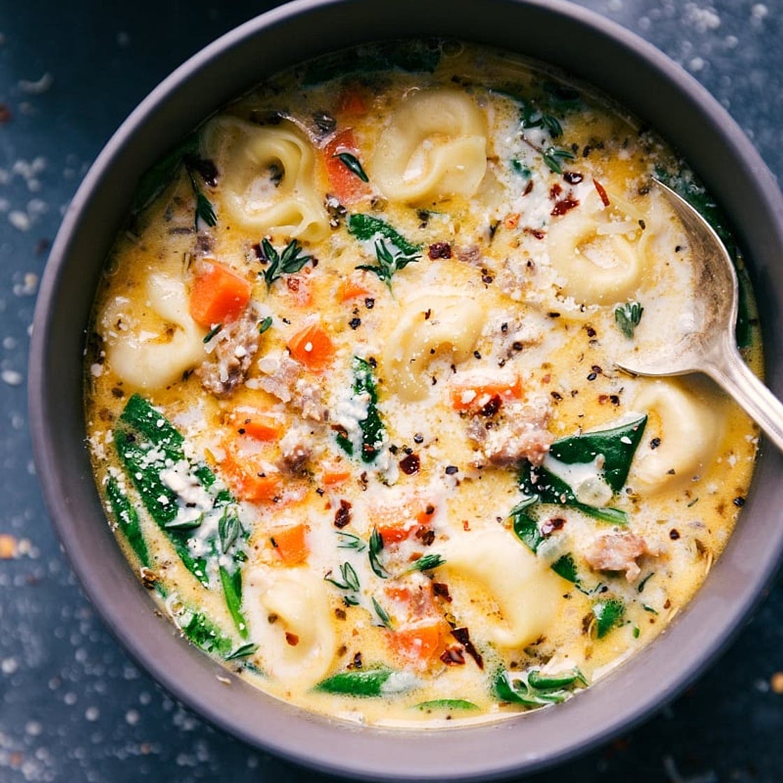 Sausage Tortellini Soup
