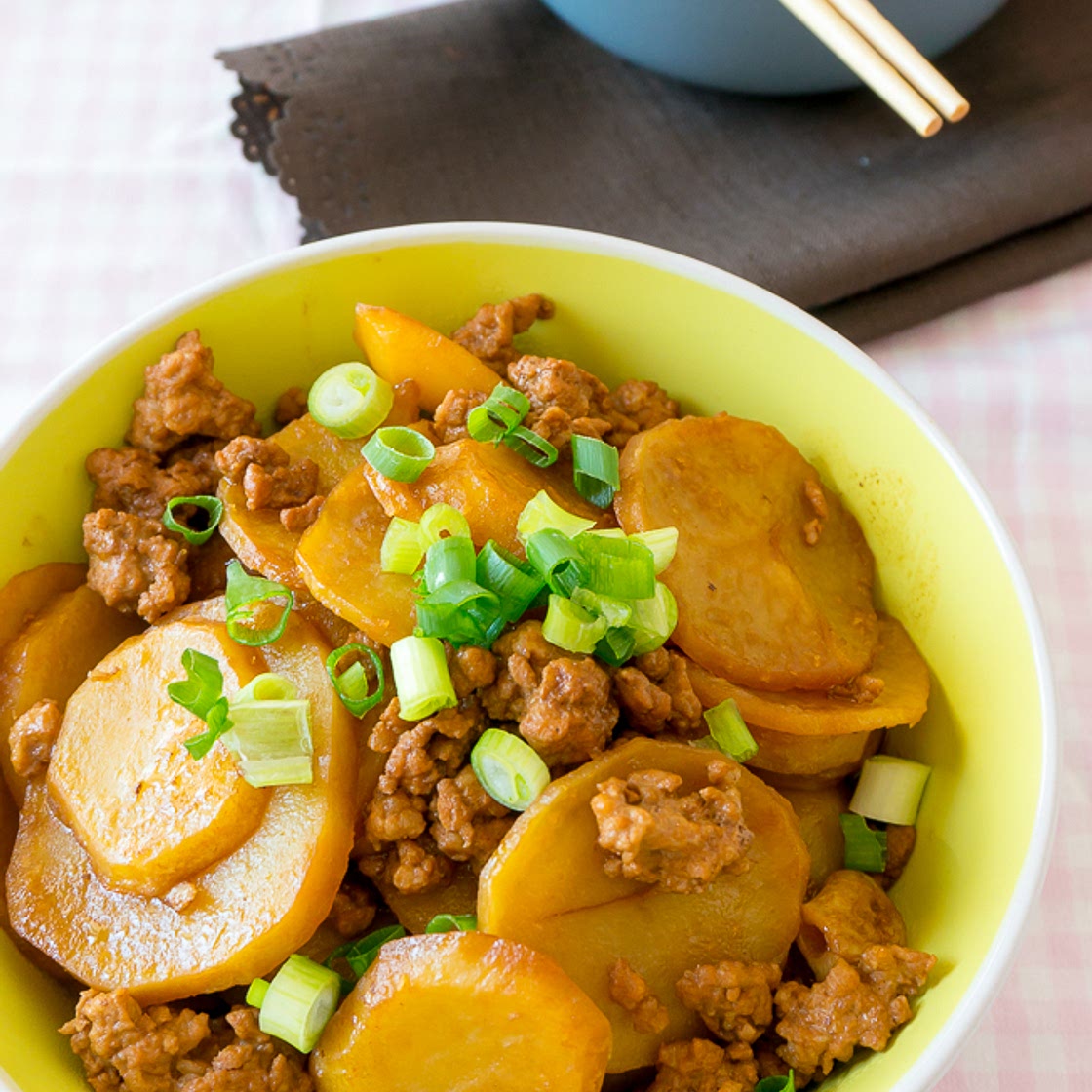 Mom's Chinese Potato and Minced Pork Stew