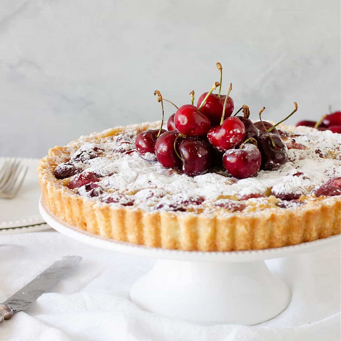 Cherry Tart (easy crust method)