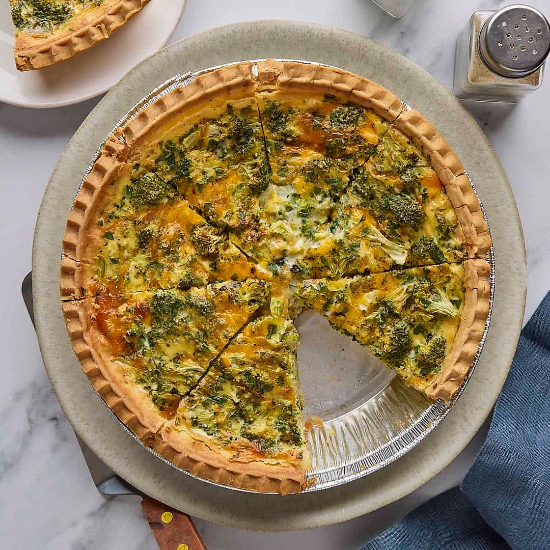 Broccoli and Cheese Quiche Recipe