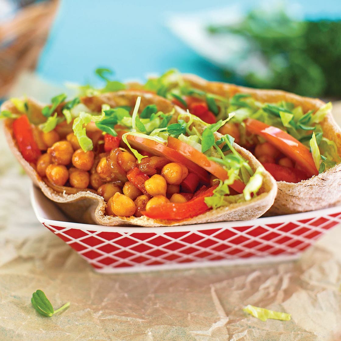 Barbecue-Flavored Vegan Chickpea Sandwiches