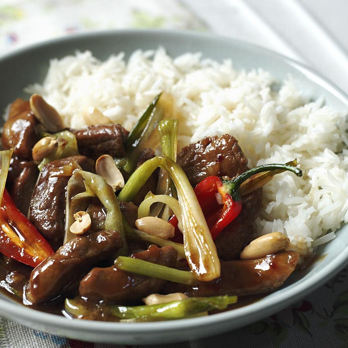 Stir-fried chilli pork