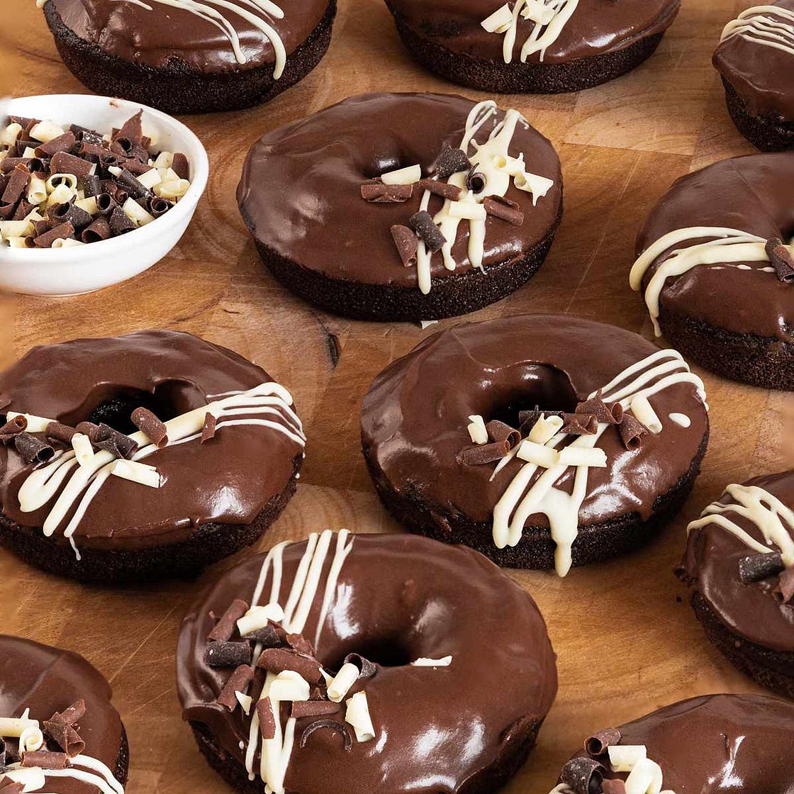 Chocolate Fudge Doughnuts
