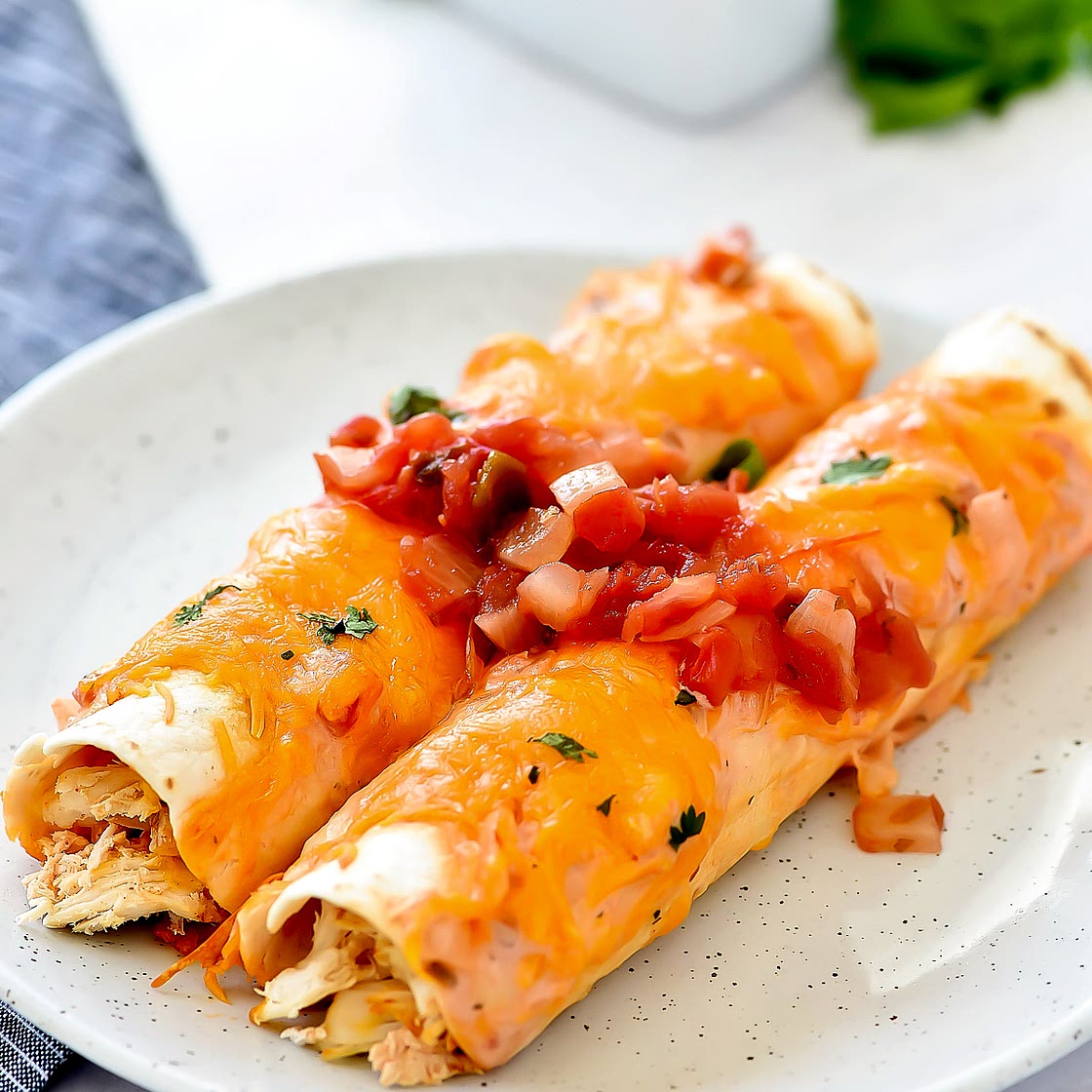 Ranch Chicken Enchiladas