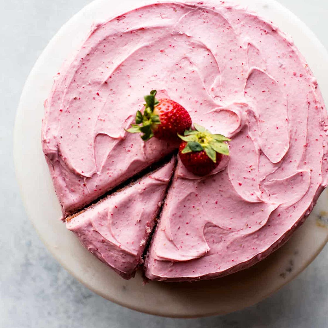 Homemade Strawberry Cake