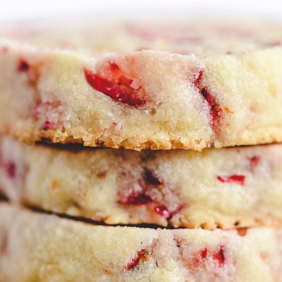 Cranberry Shortbread Cookies