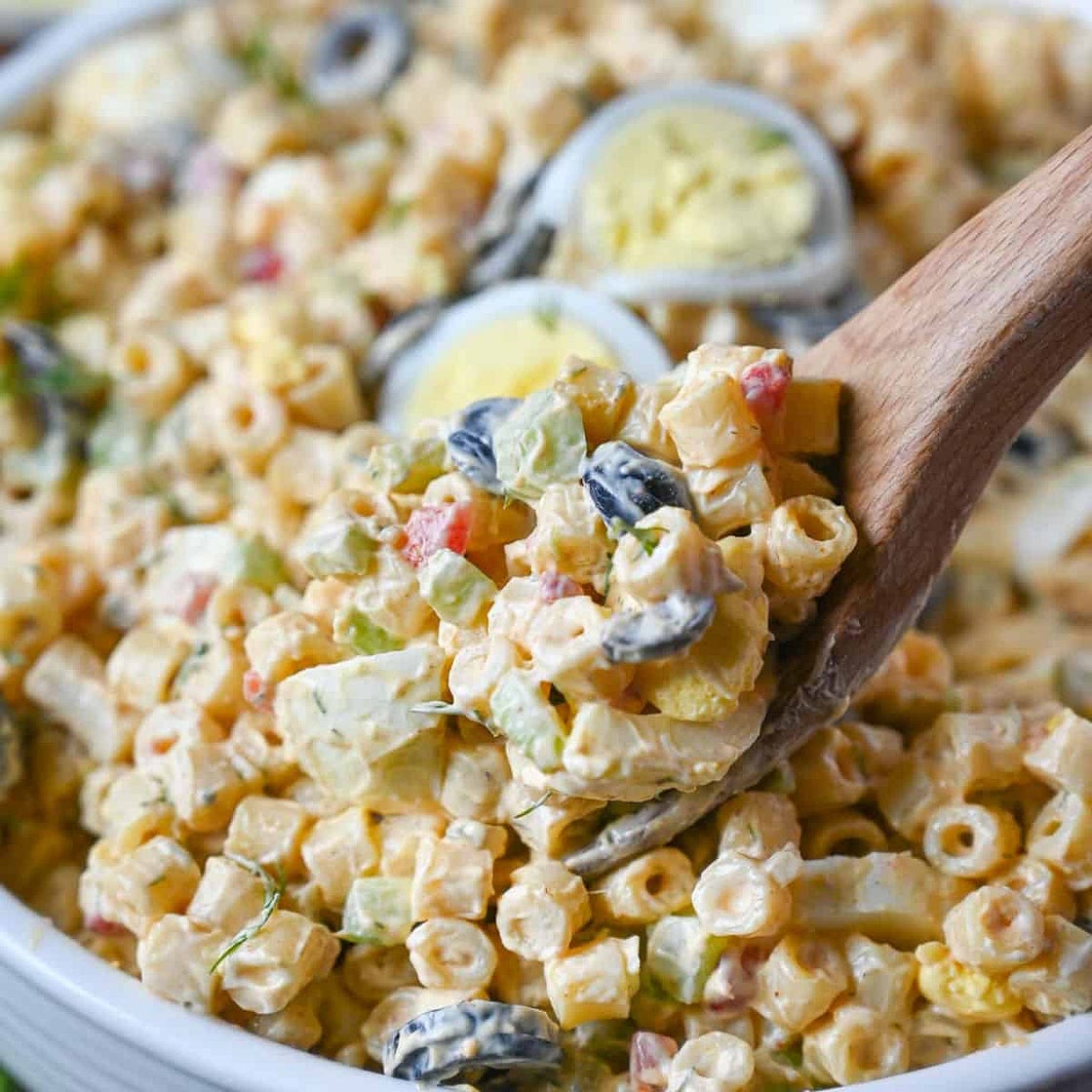 Deviled Egg Macaroni Salad