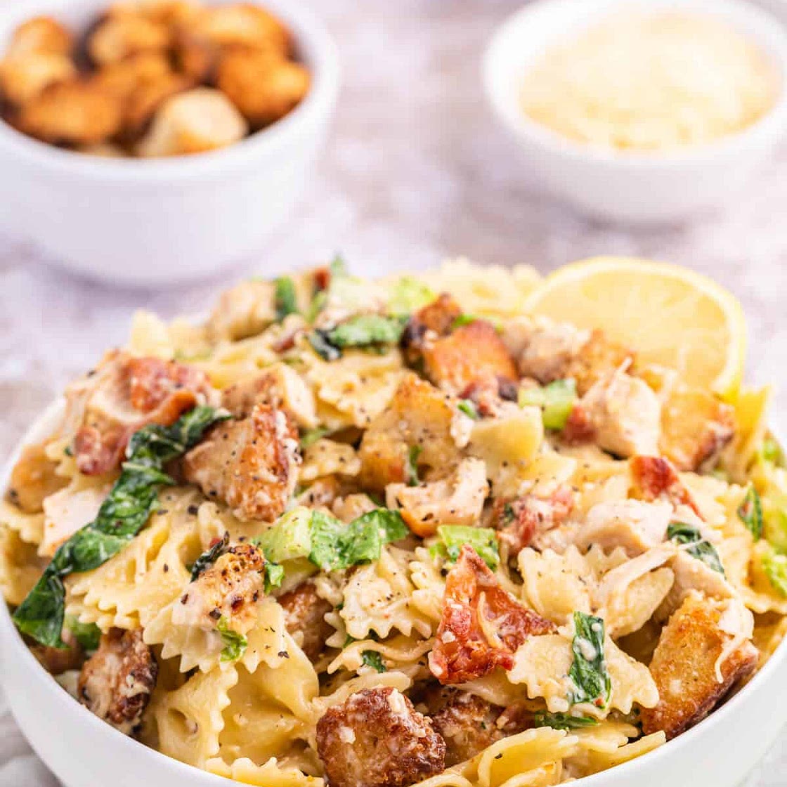 Chicken Caesar Pasta Salad