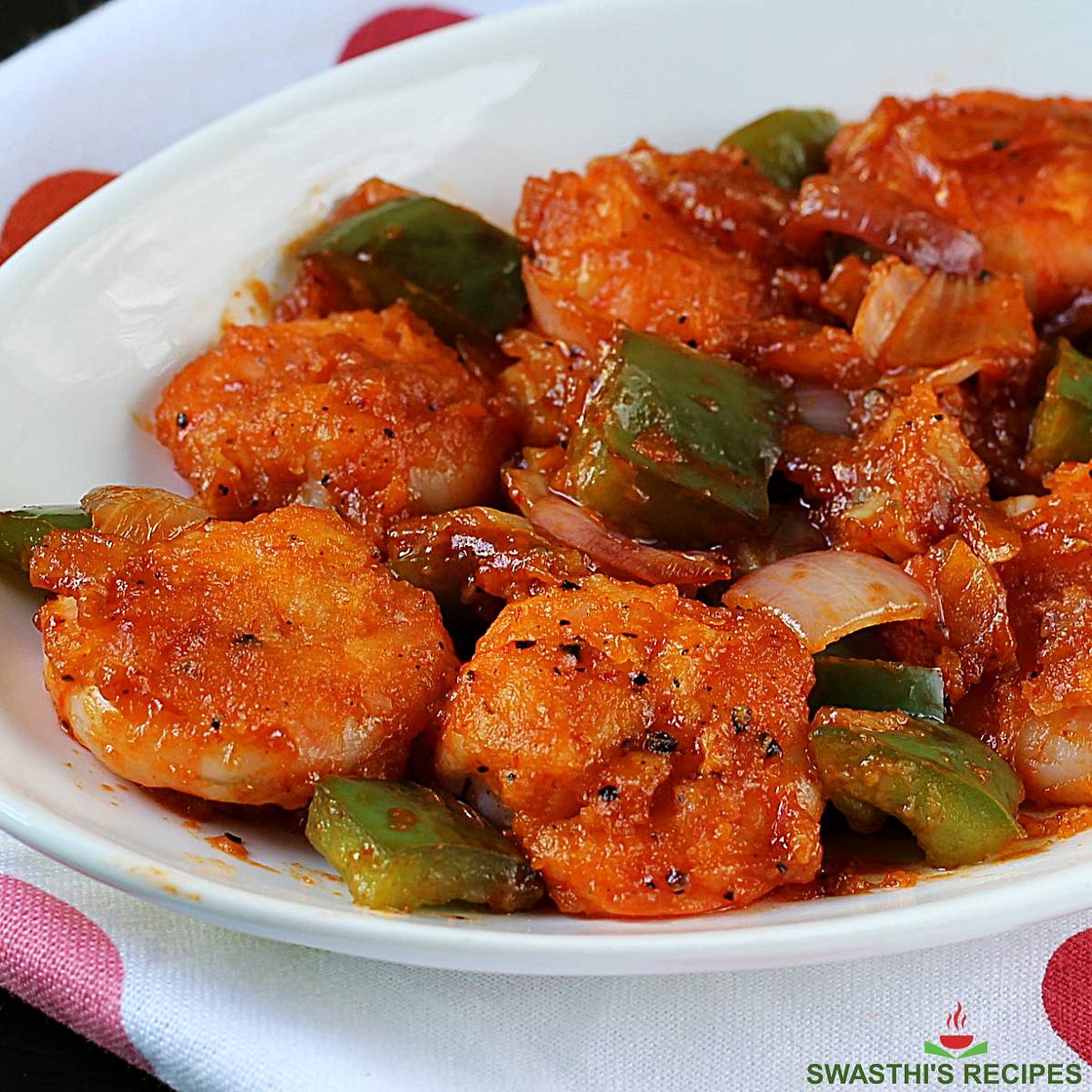 Chilli Prawns (Shrimp Manchurian)