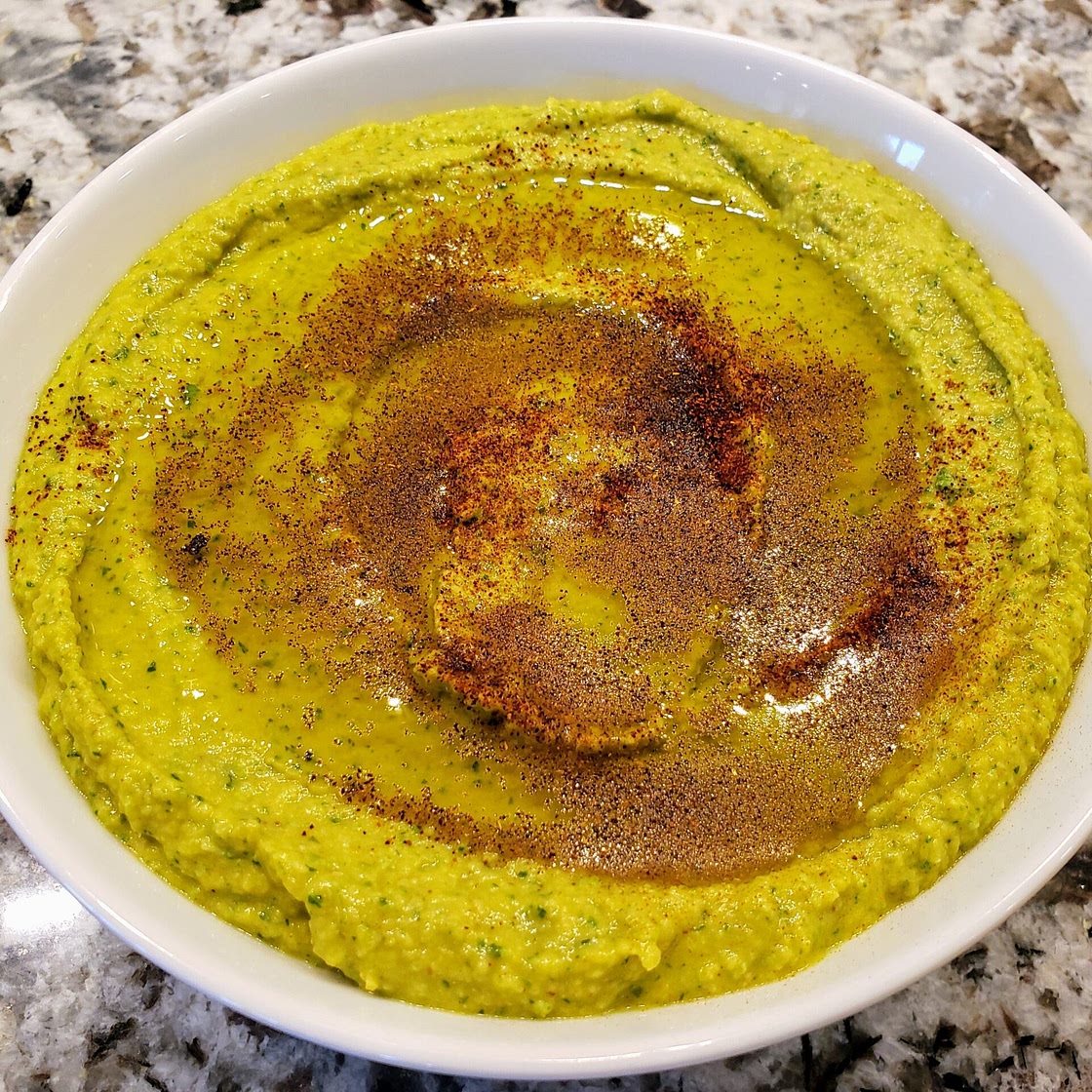 Cilantro jalapeño hummus