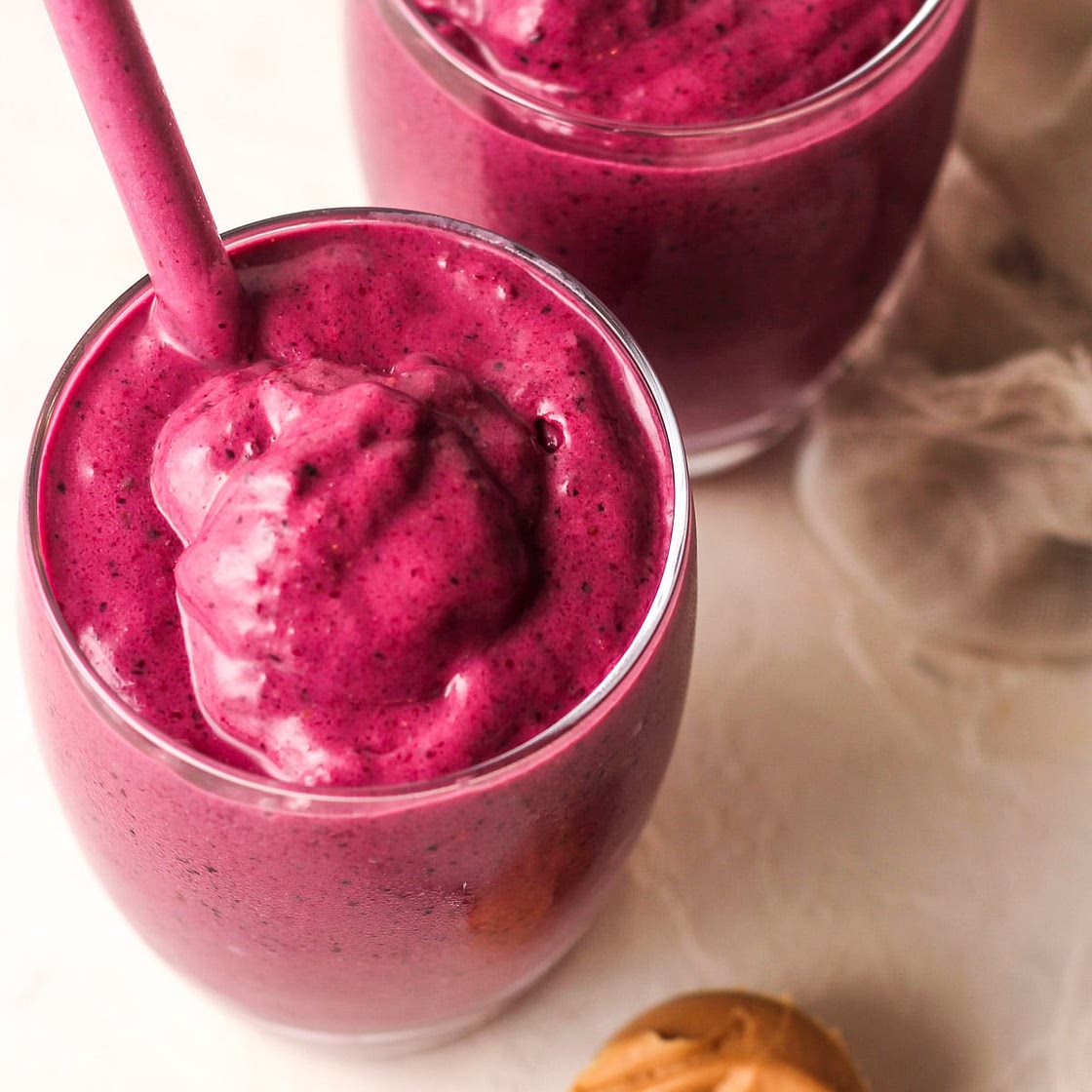 Berry Peanut Butter Smoothies