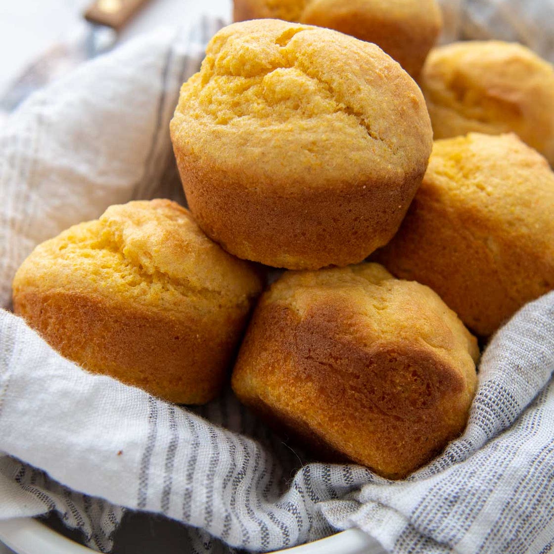 Extra Easy, Moist Gluten-Free Corn Muffins