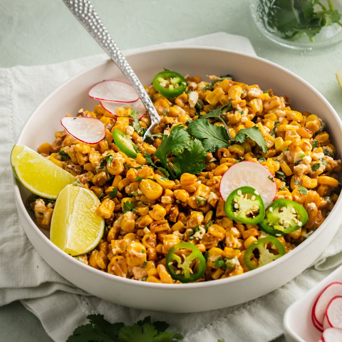 Healthy Mexican Street Corn Salad