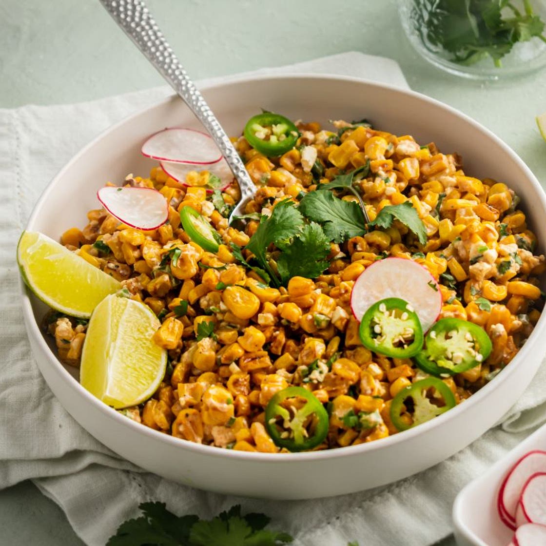 Healthy Mexican Street Corn Salad