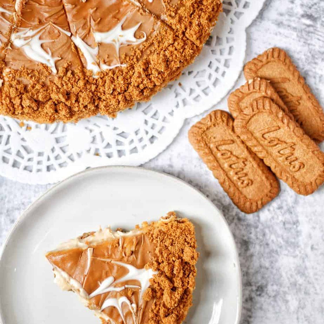 No bake lotus biscoff cheesecake