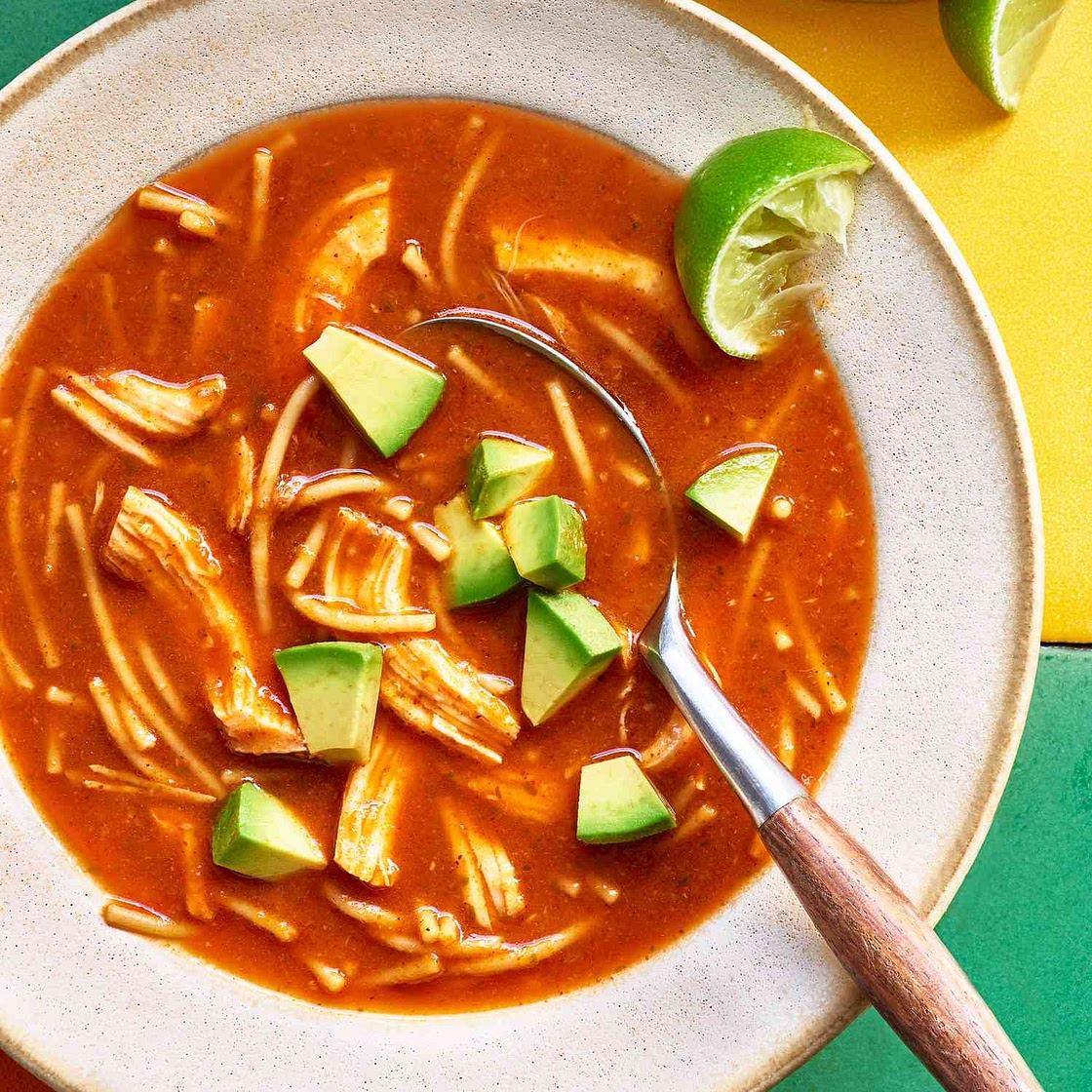 Sopa de Fideos (Chicken Noodle Soup with Sofrito)
