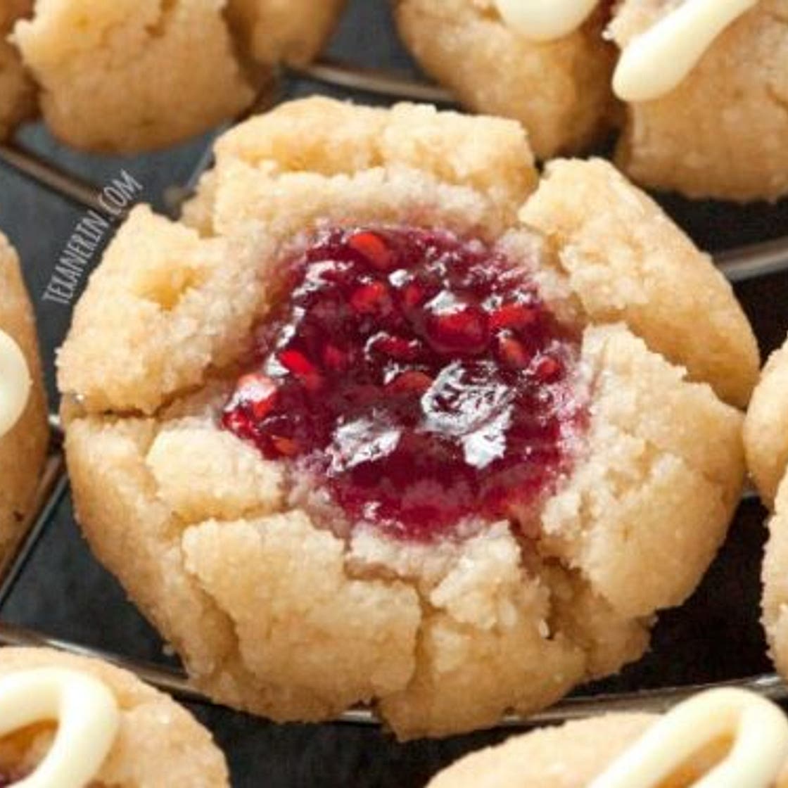 Gluten-free Thumbprint Cookies (grain-free, dairy-free)