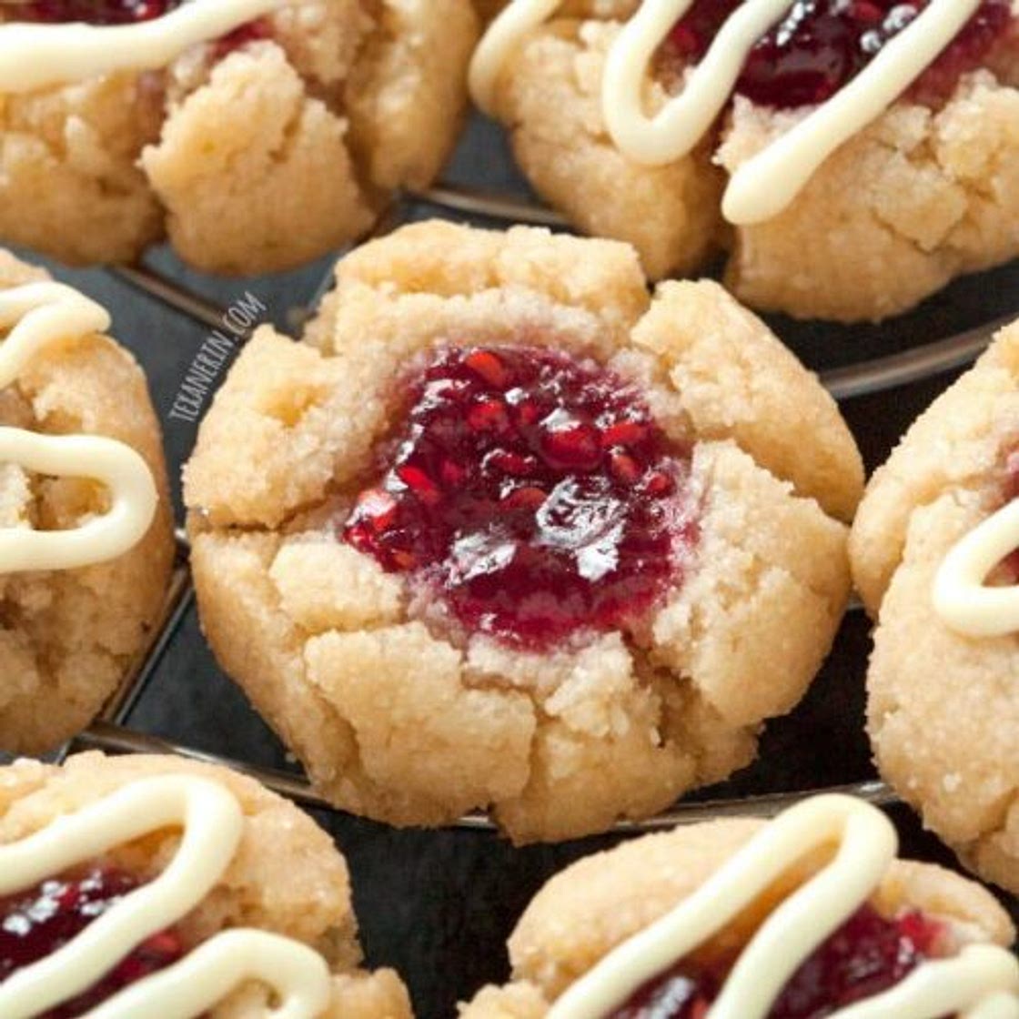 Gluten-free Thumbprint Cookies (grain-free, dairy-free)