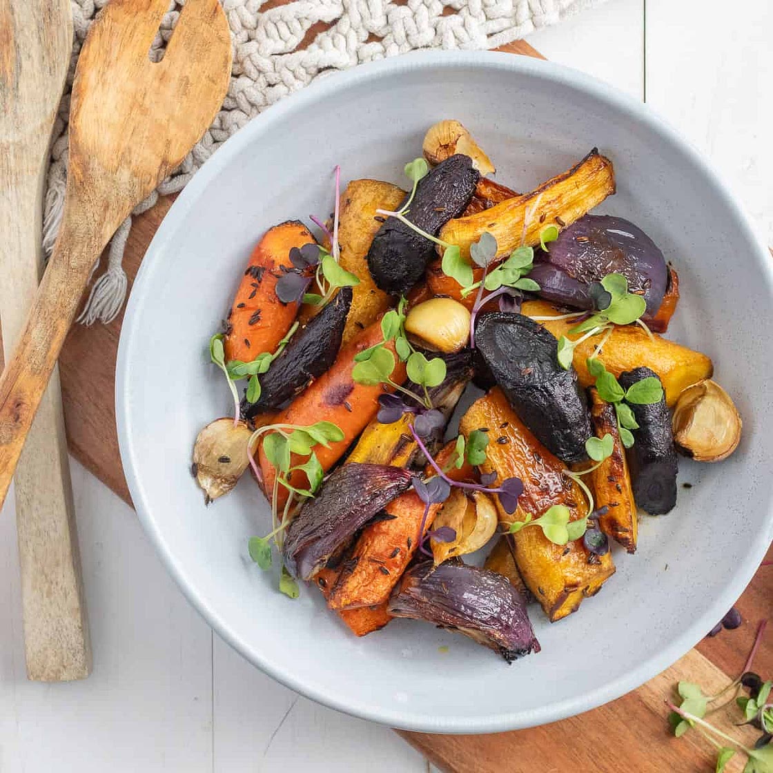 Roasted Heirloom Carrots Salad