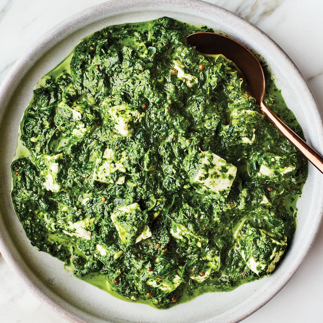Saag Paneer, But With Feta