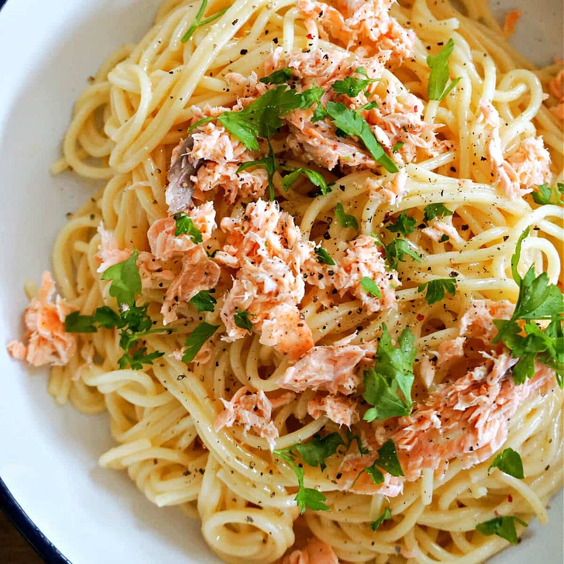 Salmon Carbonara