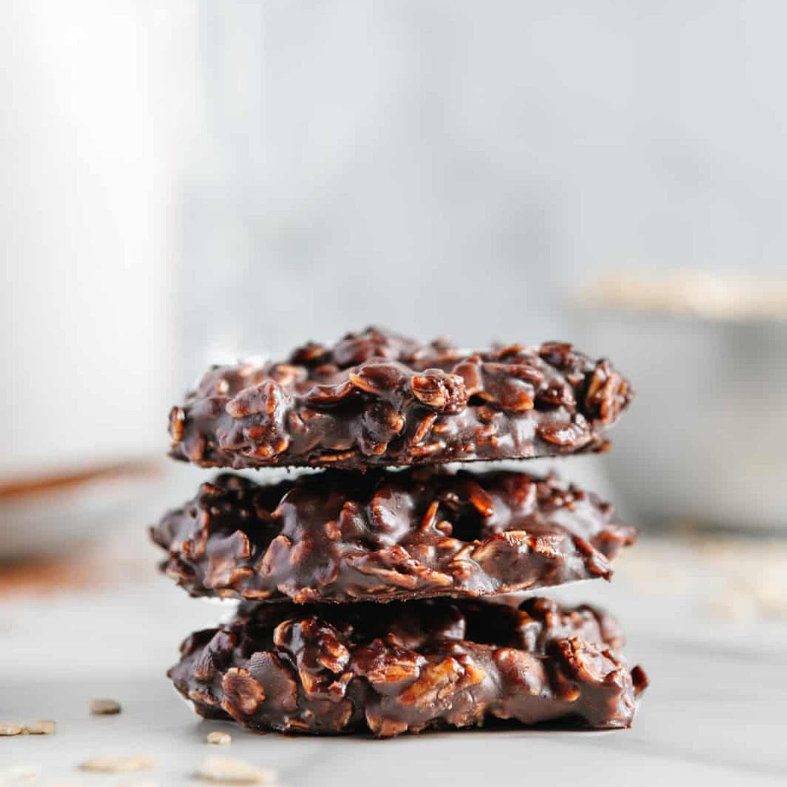 Easy No-Bake Vegan Chocolate Cookies (Gluten-Free)