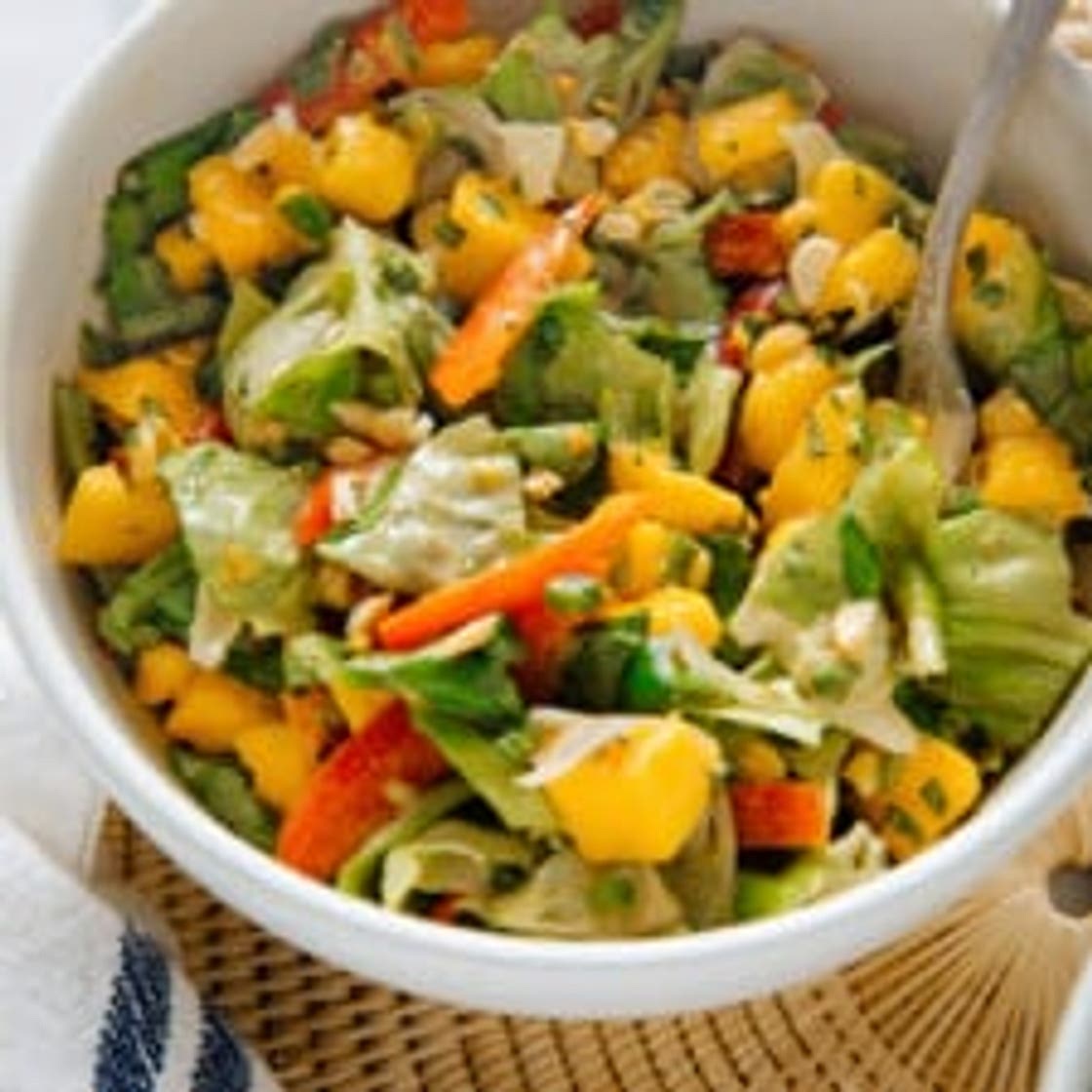 Thai Mango Salad with Peanut Dressing