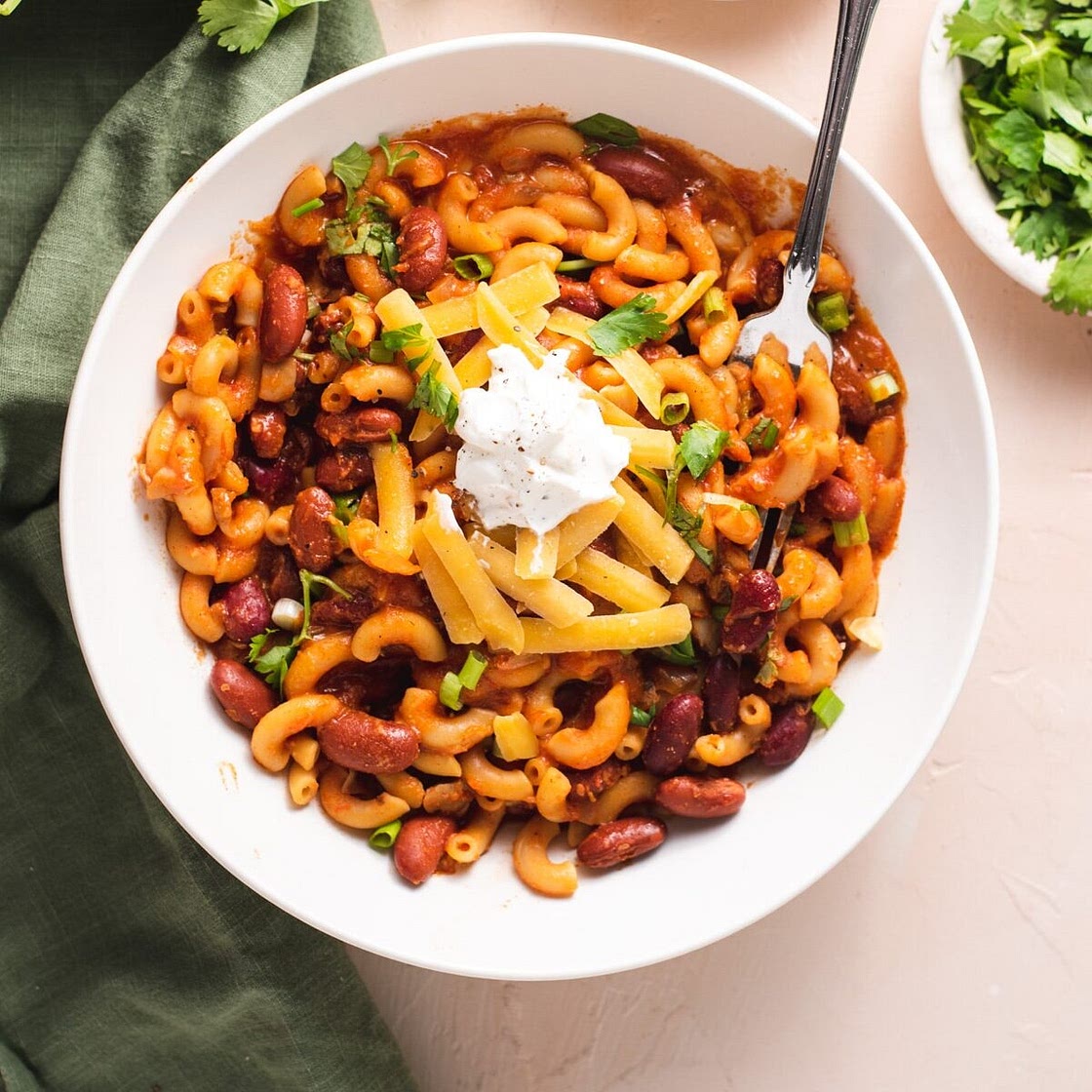 One Pot Vegetarian Chili Mac