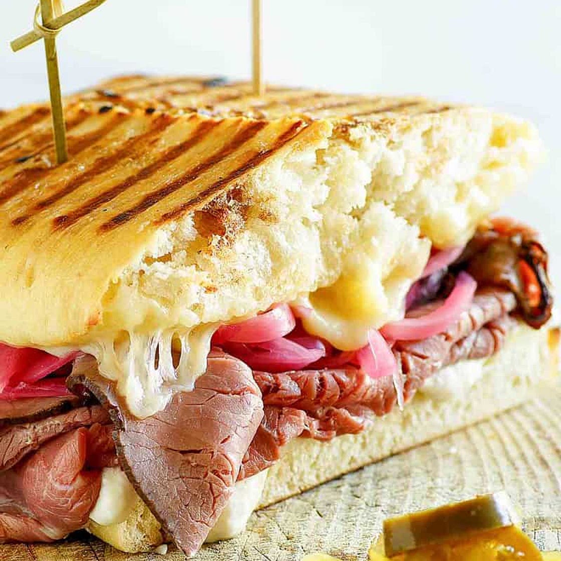 Panera Bread Steak & White Cheddar Panini
