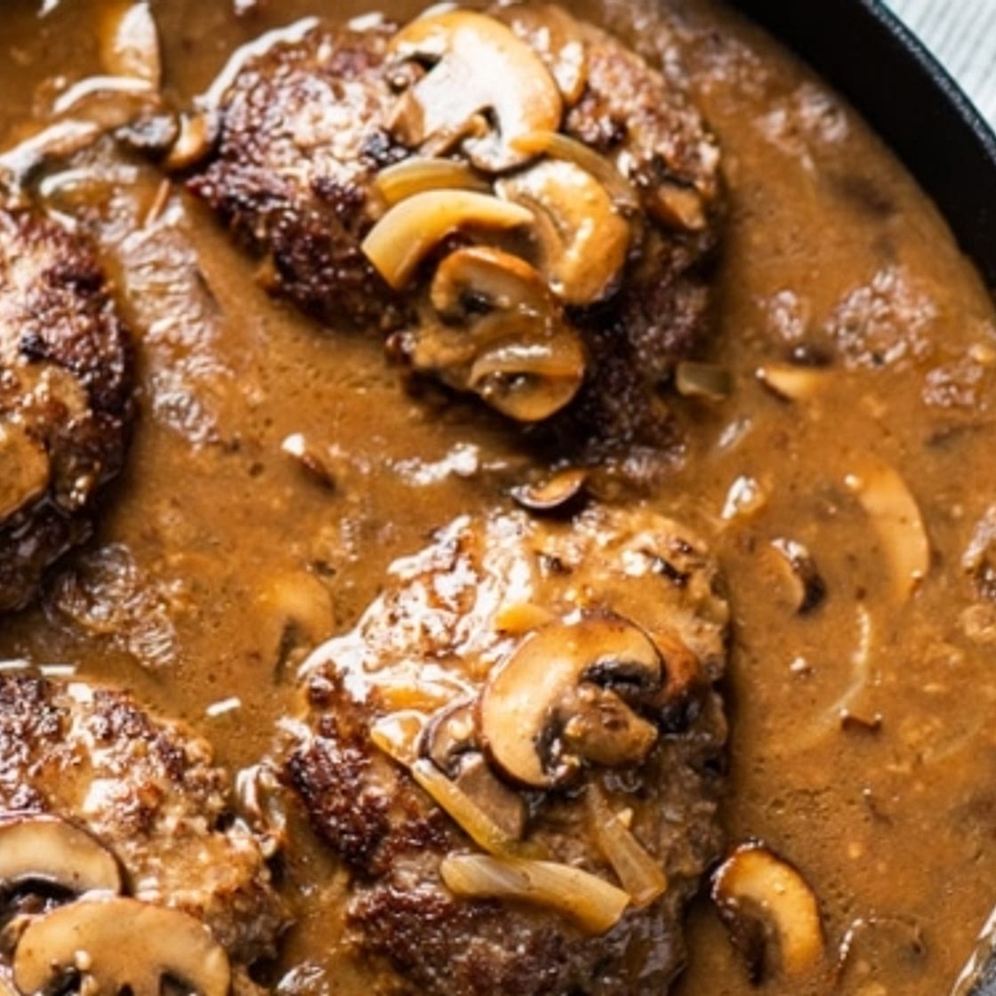 Best Salisbury Steak Recipe with Mushroom-Onion Gravy