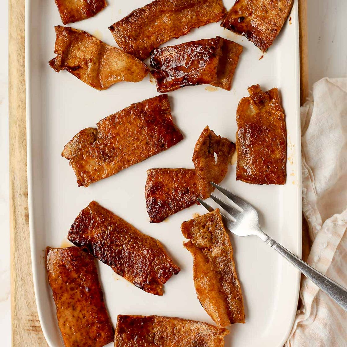 Crispy Tofu Bacon in 10 Minutes
