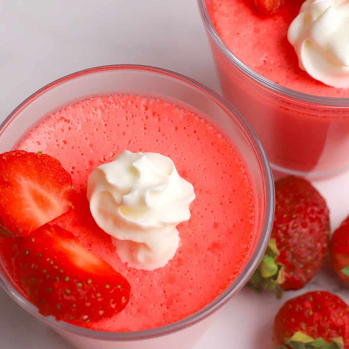 Strawberry Greek Yogurt Protein Jello