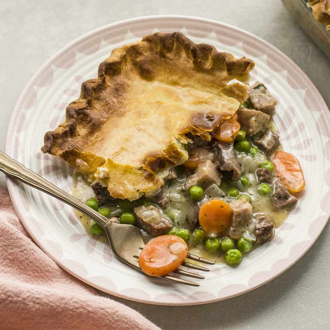 Leftover Steak Pot Pie With Vegetables