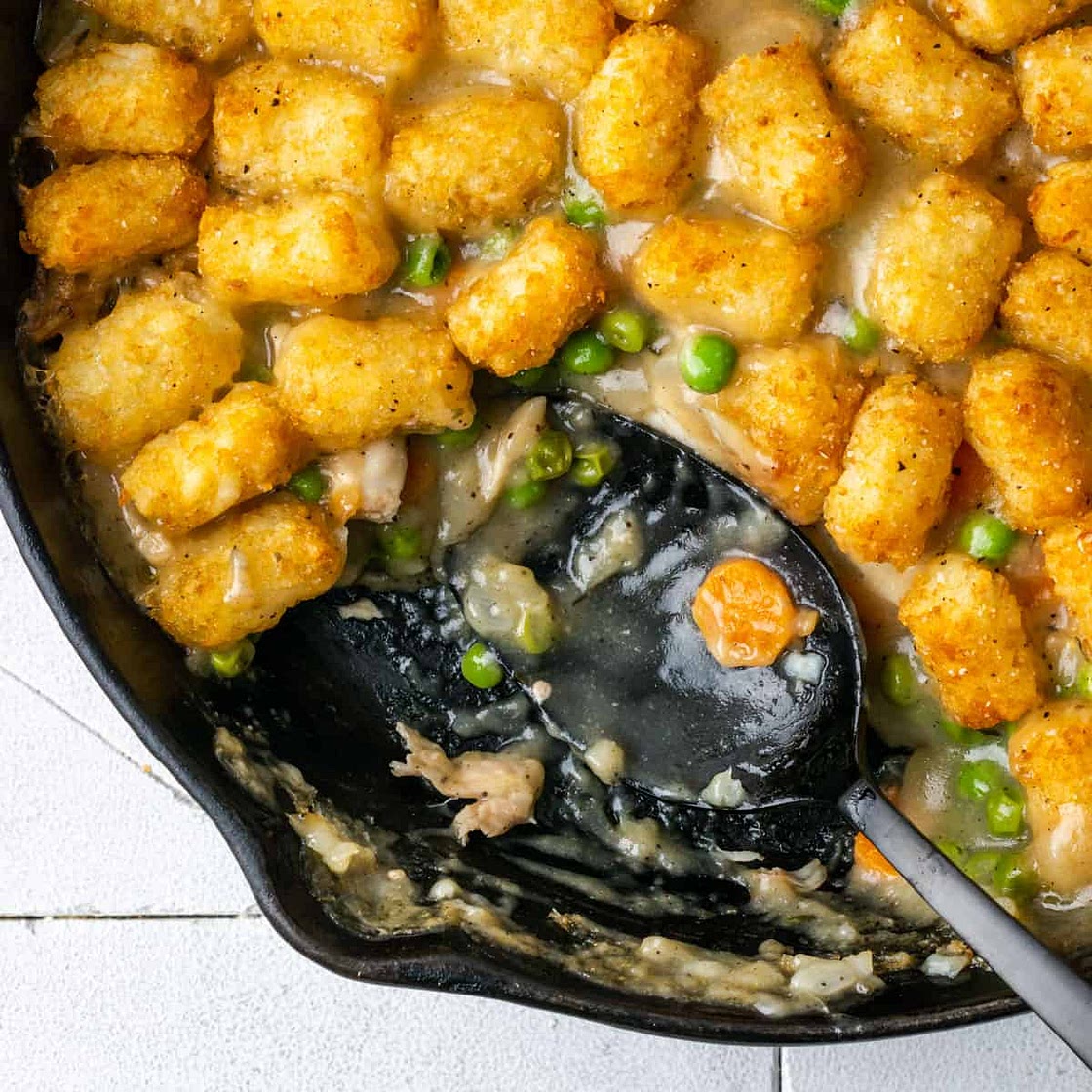 Gluten Free Chicken Casserole with Tater Tots