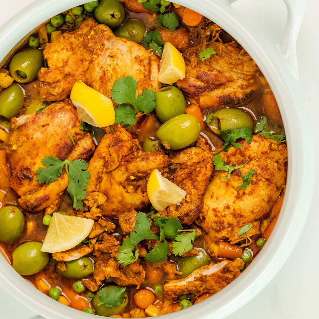 Moroccan Lemon Chicken Recipe Instant Pot or Slow Cooker
