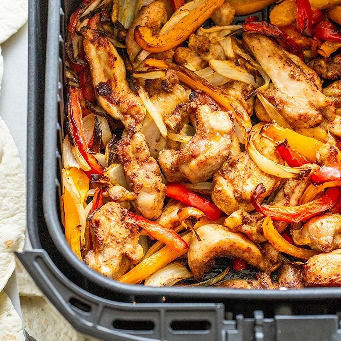 Air Fryer Chicken Fajita Dinner