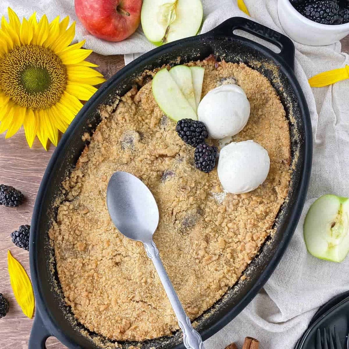 Blackberry and Apple Crumble
