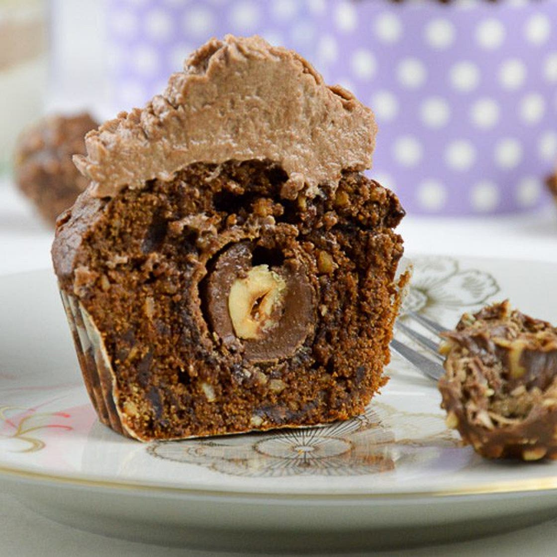 Ferrero Rocher Muffins