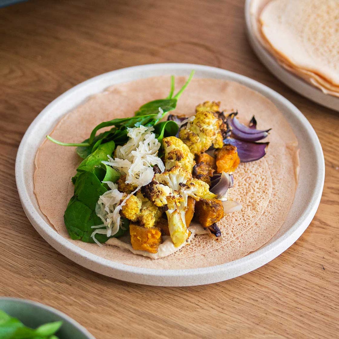 Dosa (Red Lentil Wraps)