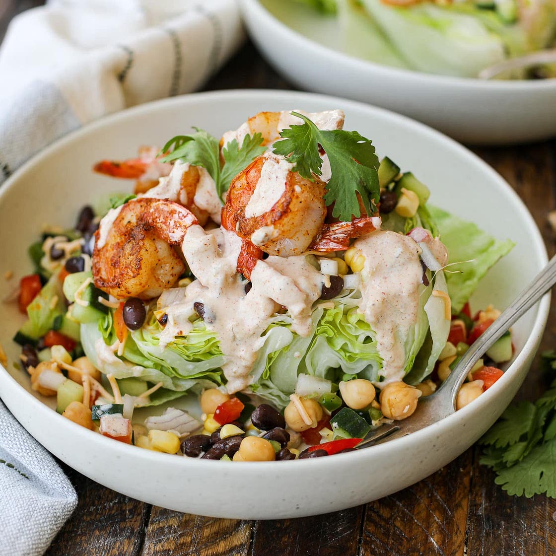 Blackened Shrimp Southwest Wedge