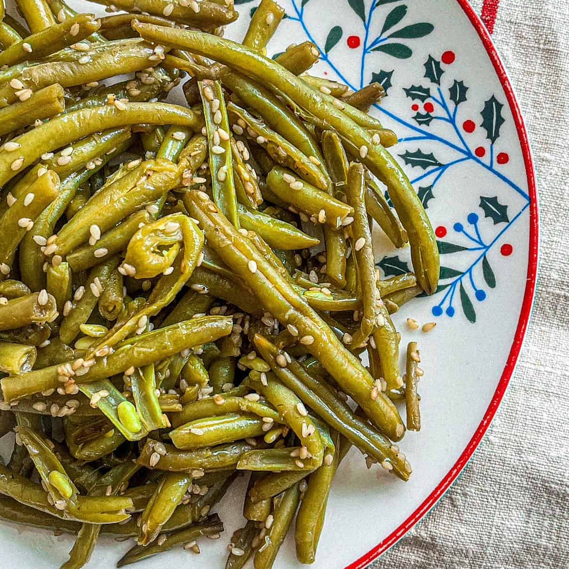 Sautéed French Green Beans with Sesame Seeds