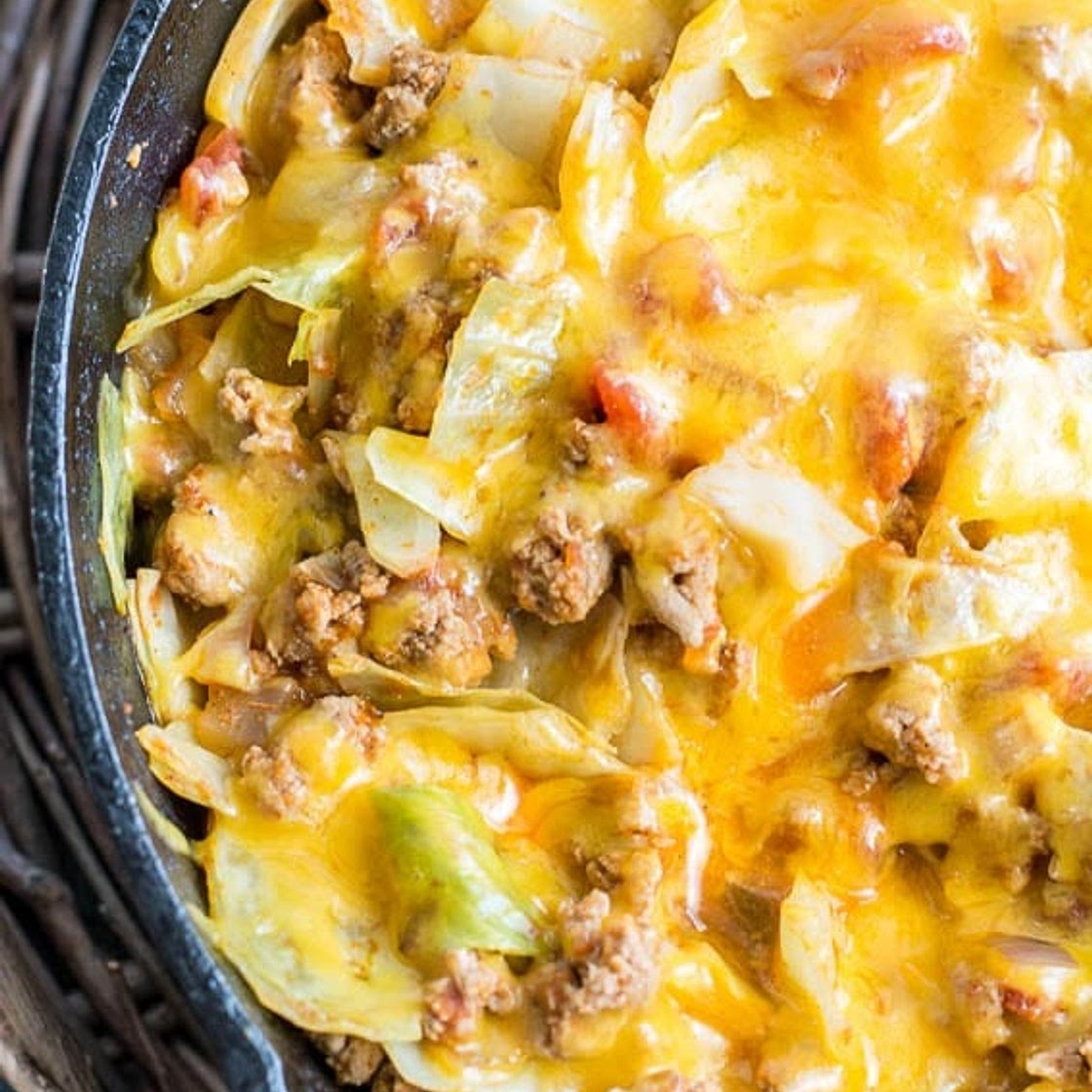 Low Carb Cheesy Cabbage Casserole