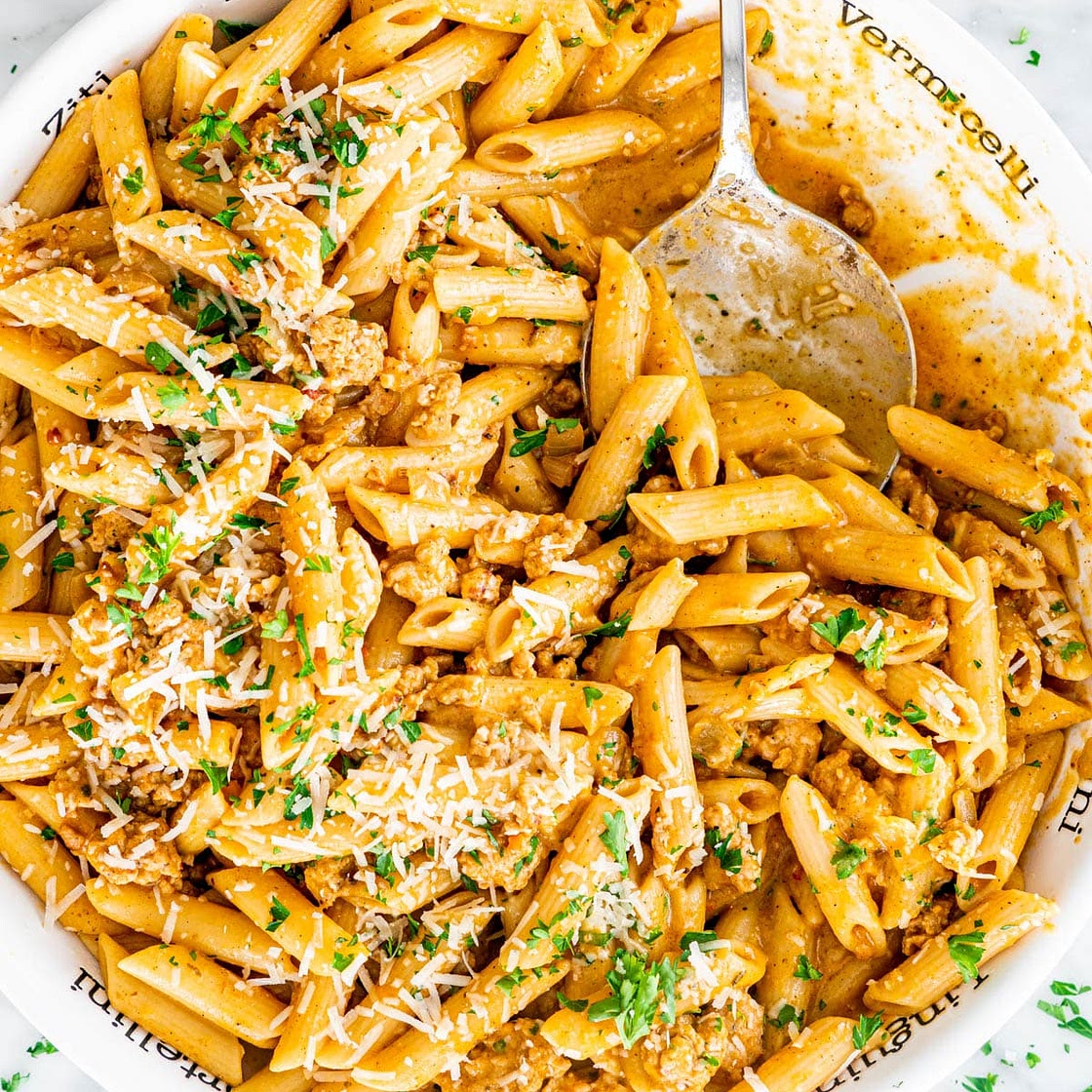 Pumpkin Sausage Pasta