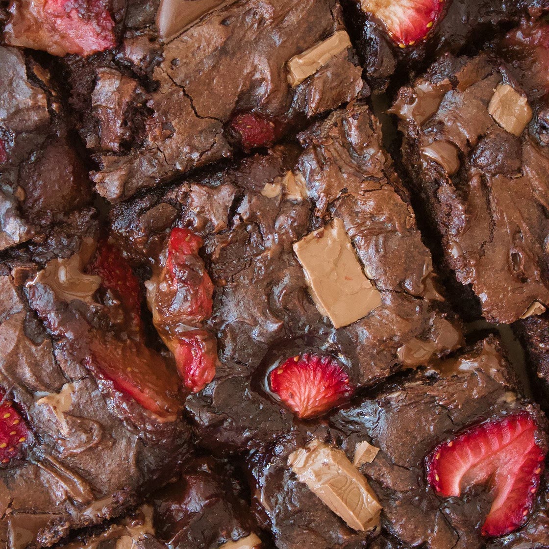 Strawberry Chocolate Chunk Brownies