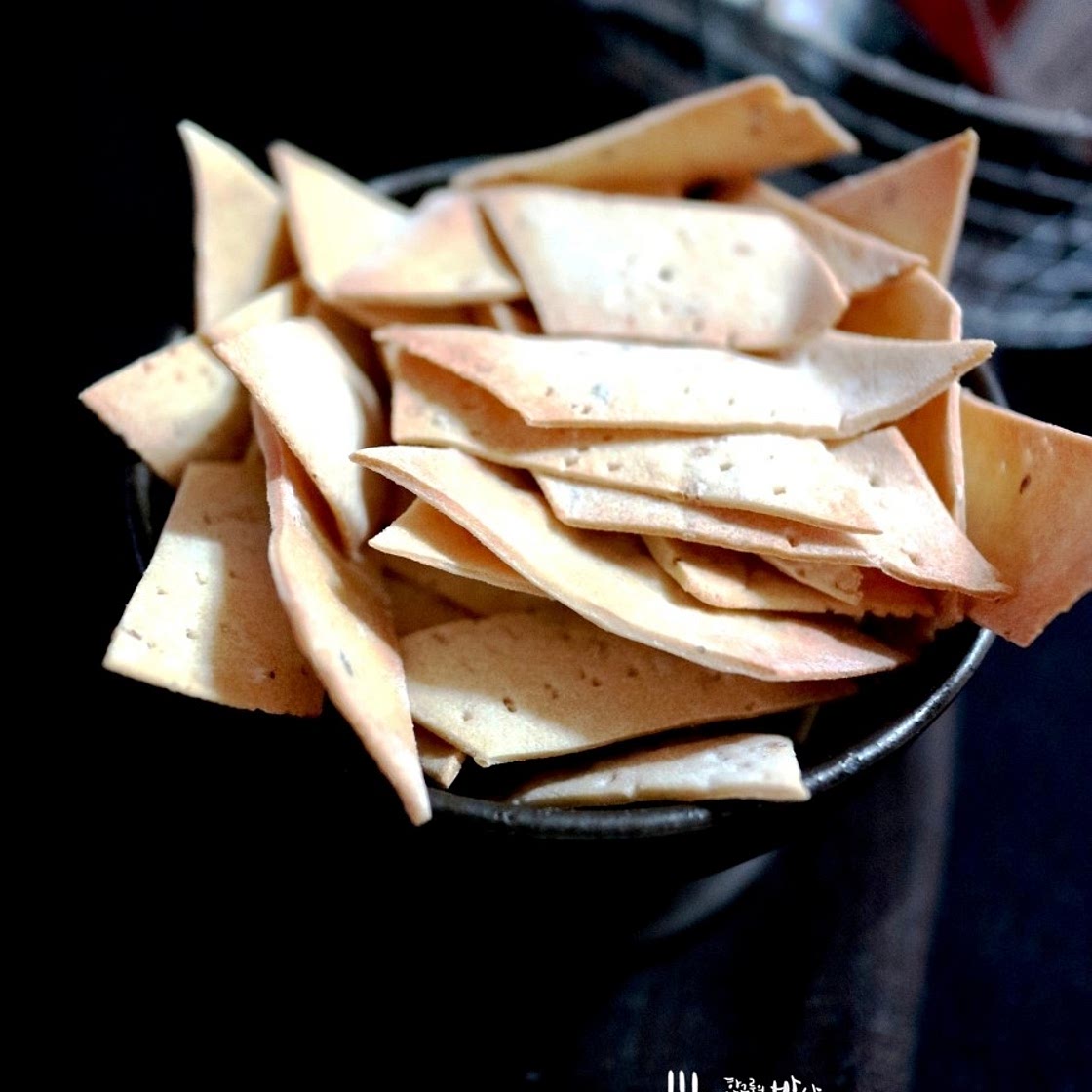 오븐에 구운 두부과자