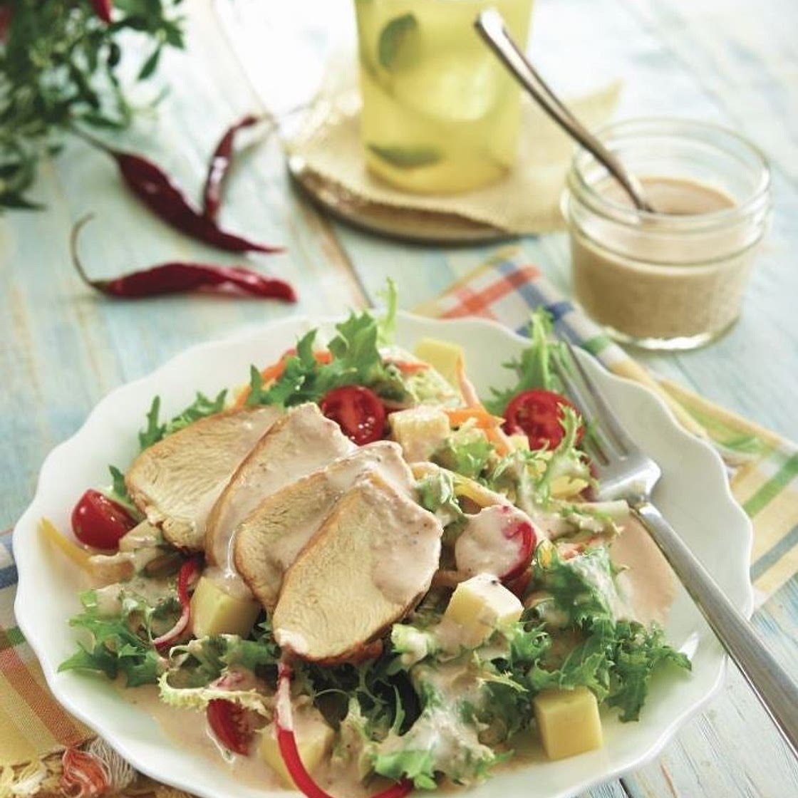 Pollo en salsa bechamel