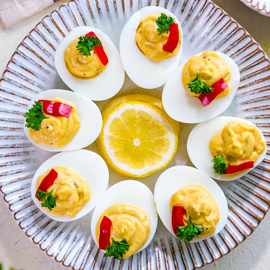 Deviled Eggs No Mayo