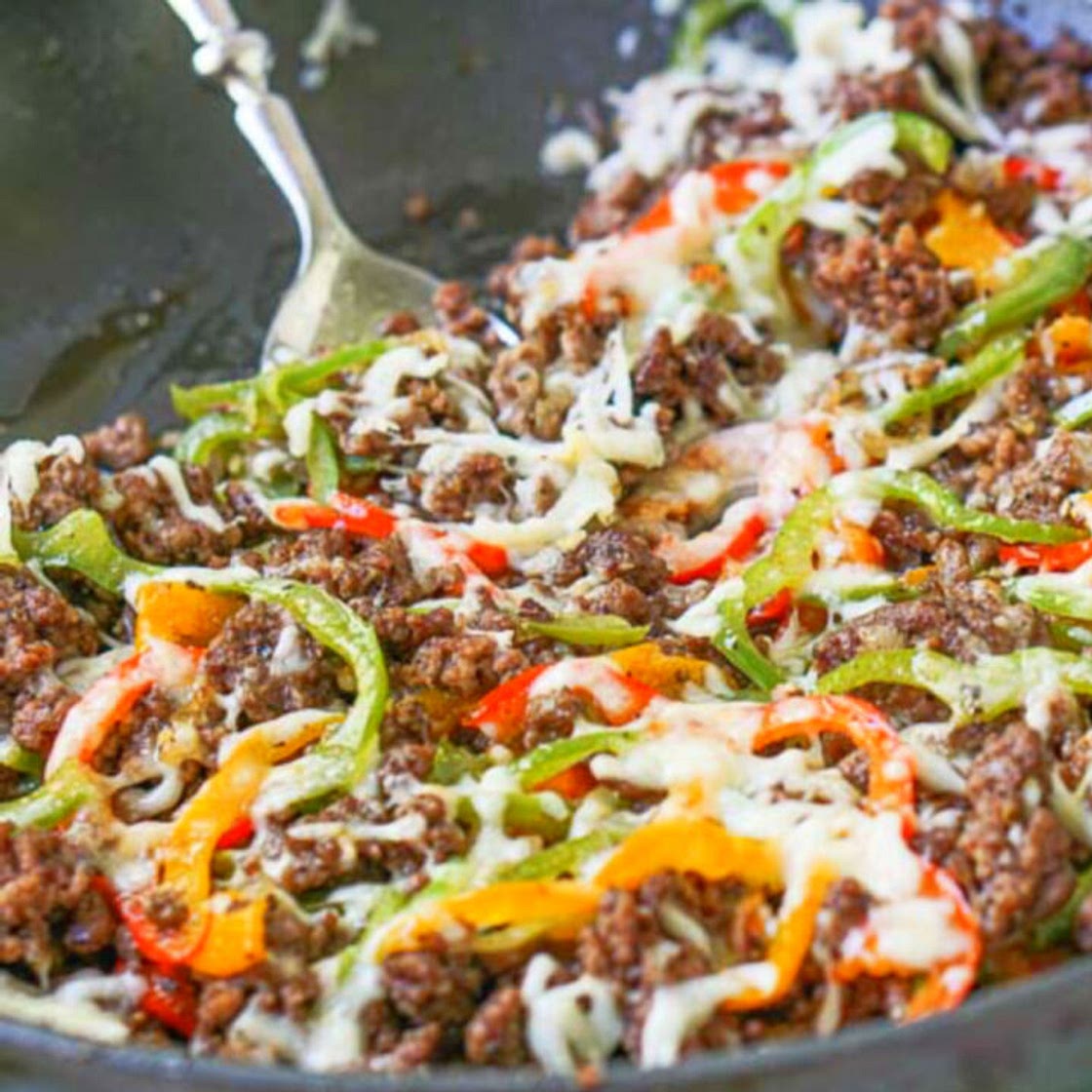 Ground Beef Philly Cheesesteak Recipe (Keto)